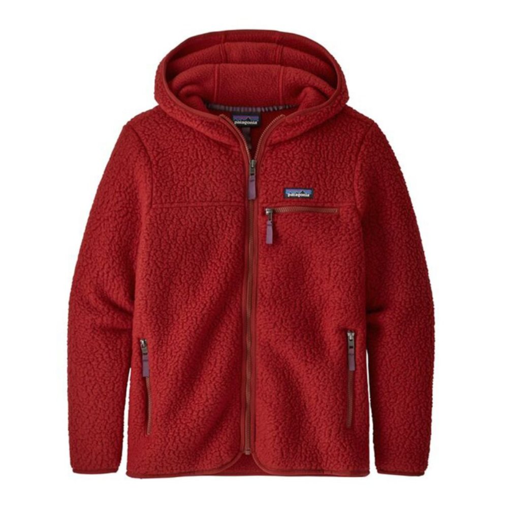 Patagonia Women's Retro Pile Hoody in Arrow Red, Size Large